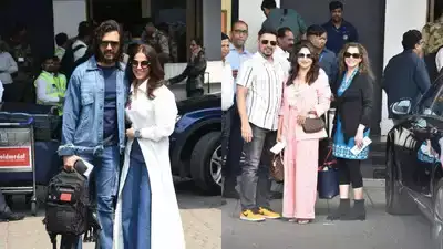 theindiaprint.com bollywood stars glisten at kalina airport as they travel to jamnagar for anant amb