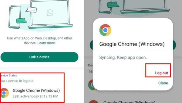 Whatsapp Link Device Status