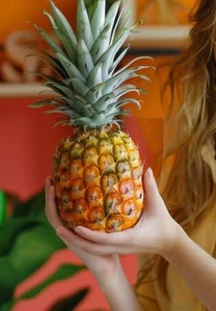 Pineapple has anti-inflammatory and pain-relieving properties, which helps in relieving joint pain and osteoporosis.