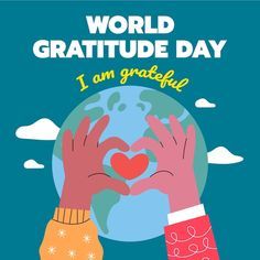 Flat illustration for world gratitude da... | Free Vector #Freepik #freevector #celebration-illustration #thank-you-illustration #grateful #gratitude