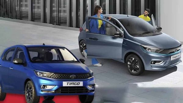 Tata Tiago/Tiago EV : टाटा टियागो वर 60,000 रुपयापर्यंत डिस्काऊंट मिळेल.  टियागो ईवी वर 50,000 रुपयापर्यंत डिस्काऊंट मिळेल. 2023 च्या मॉडलवर 15,000 रुपयापर्यंत वेगळा डिस्काऊंट मिळेल.  टियागो आणि टियागो ईवीची एक्स-शोरूम किमत क्रमश: 7.99 लाख आणि 5 लाख रुपये आहे. (Tata)