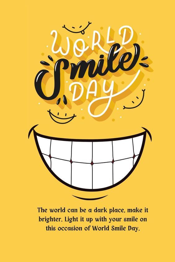 World Smile Day 2024 poster. (Photo Credit: Pinterest)