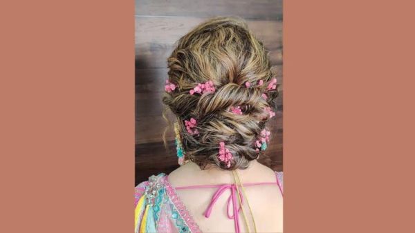 Pink Beads Hair Accessories