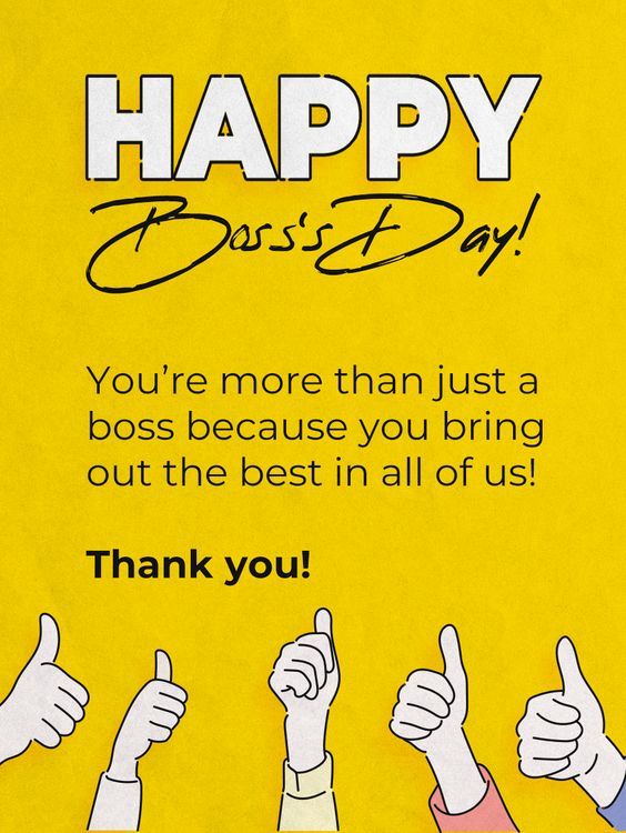 Best Boss appreciation. 