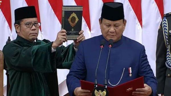 Isi Sumpah Prabowo dan Gibran Dilantik Presiden-Wapres Periode 2024-2029, Siap Penuhi Kewajiban