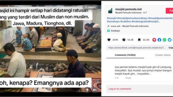 Sebuah masjid di Surabaya, Jawa Timur, bernama Masjid Pemuda Indonesia menjadi sorotan karena menyediakan berbagai fasilitas secara gratis.