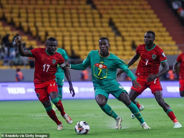 Jackson (centre) has only scored one goal in 12 international appearances for Senegal in 2024