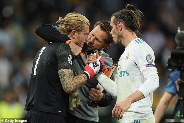 Ramos also collided with Lloris Karius, left, with the concussed keeper making two key errors