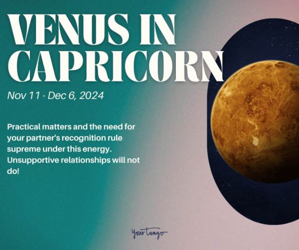 venus in capricorn astrology transit november 2024