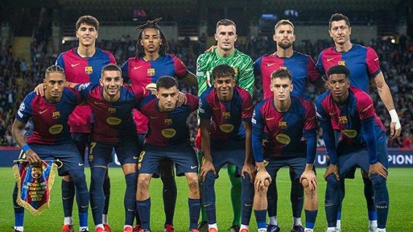 Skuad Barcelona di Liga Champions 2024/2025. (Twitter/@FCBarcelona)