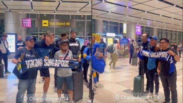 Persib Bandung mendapatkan sambutan dari para Bobotoh di Singapura 2