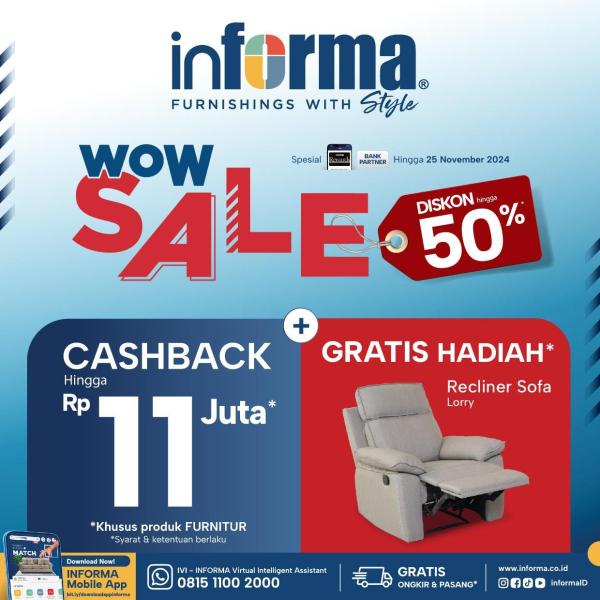 INFORMA DELIPARK Beri Bingkisan Natal dan Tahun Baru CASHBACK 11 jt 3