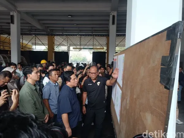 Ketum PSSI, Erick Thohir di GBK