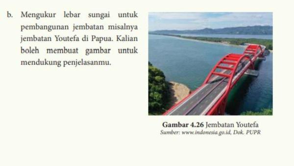 Soal nomor 5b terdapat gambar jembatan Youtefa di Papua.