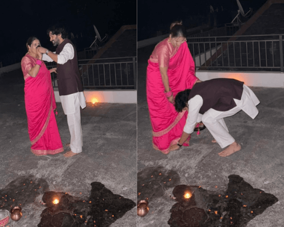 Vikrant Massey and Sheetal Thakur celebrate Karwa Chauth