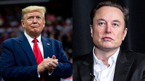 Donald Trump (Kiri) dan Elon Musk (Kanan)