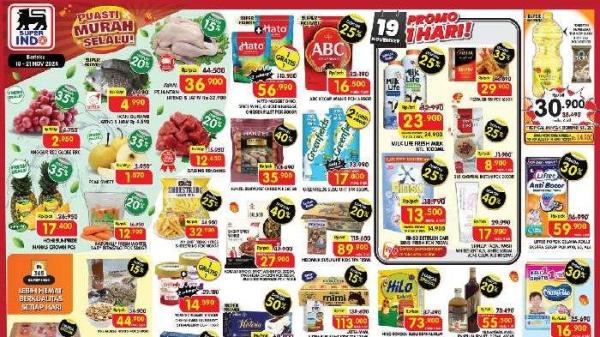 Katalog Promo Superindo hari ini hingga 21 November 2024.