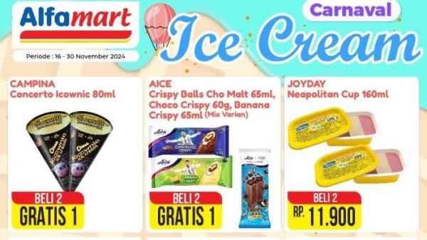 Promo Alfamart Carnaval Ice Cream November 2024