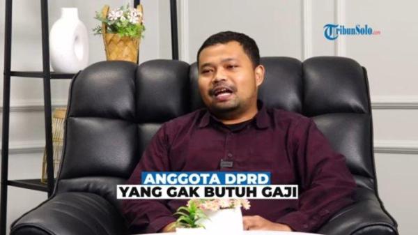 Machmud Lutfi Huzain, anggota DPRD Kabupaten Sukoharjo saat podcast dengan TribunSolo.com