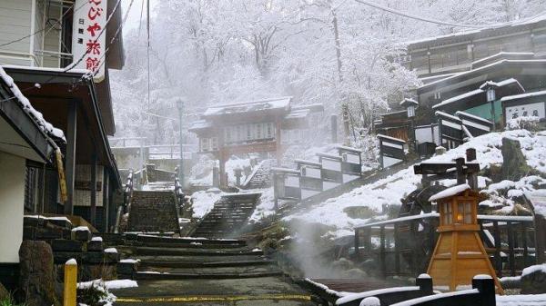 Zao Onsen di Prefektur Yamagata, Jepang