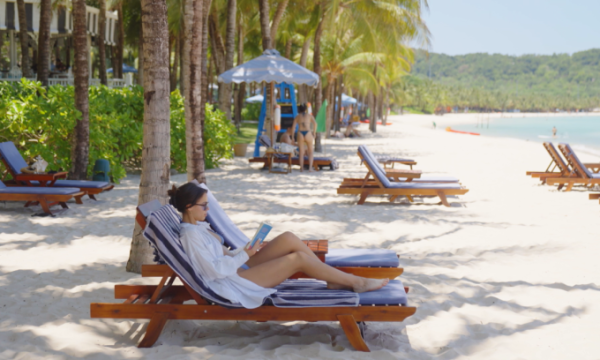 Tourists sunbathe on Phu Quoc Island in southern Vietnam. Photo by SG