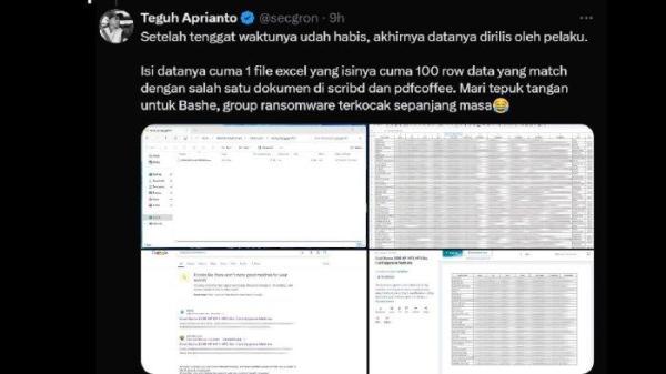 Twitter secgron, Teguh Aprianto