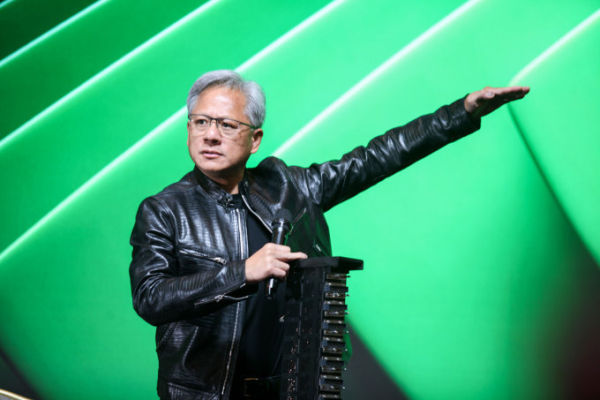 Jensen Huang speaks at an event in Taiwan in June 2024. Photo by VnExpress/Khuong Nha