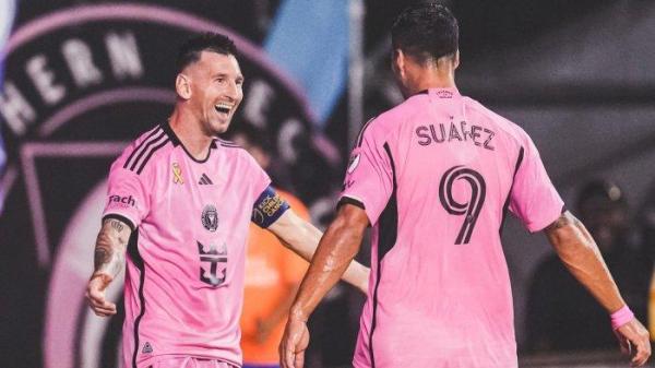 Hasil Inter Miami duet Lionel Messi dan Luis Suarez