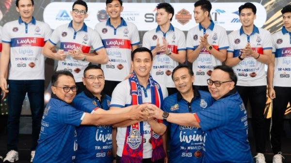 Bank Mandiri resmi jadi sponsor Jakarta LavAni Livin' Transmedia untuk bertanding pada laga Proliga 2025 di Jakarta, Jumat (20/12/2024)