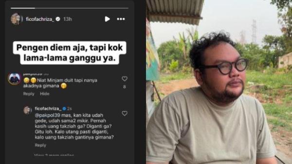 Geram terus dihujat netizen imbas pinjam uang, Fico Fachriza berikan pembelaannya.