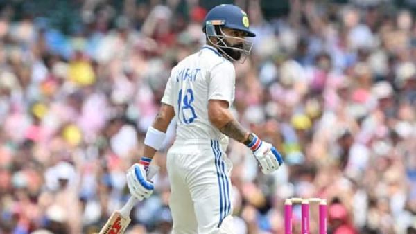 Kohli batting during a Test match