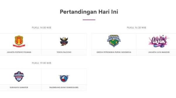 Jadwal Proliga 2025 hari ini live MOJI TV, Jumat (10/1/2025) mulai pukul 14.00 WIB.