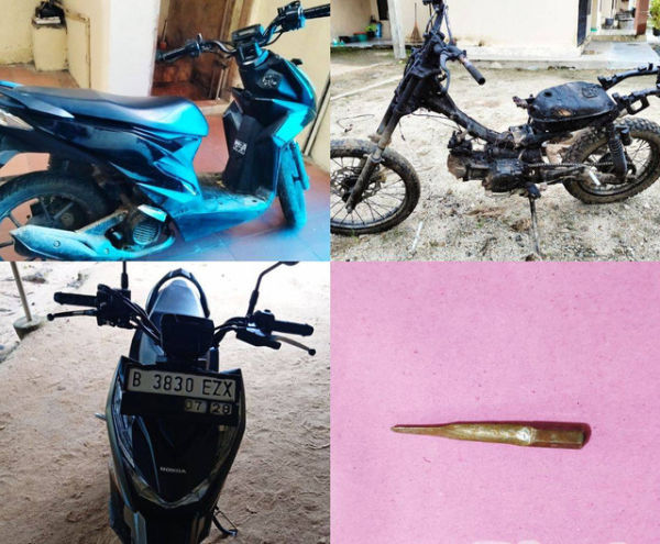  sepeda motor diamankan Polisi. | Foto : Dok Humas Polres Lampung Tengah