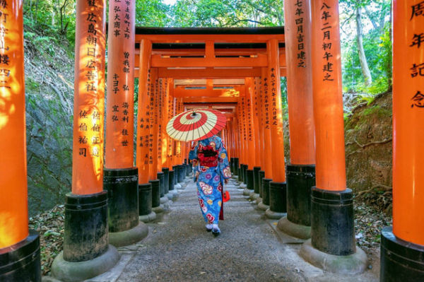 Kuil Fushimi Inari di Kyoto, Jepang. Foto: Wise