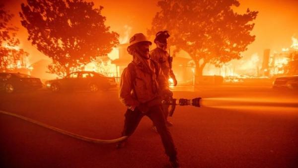 california sunset fire