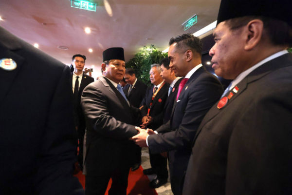 Presiden Prabowo di acara Indonesia-China Business Forum 2024 di Beijing, China, Minggu (10/11) Foto: Dok. Istimewa