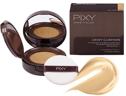 Cushion yang bagus dan glowing. Foto adalah Pixy Make It Glow - Dewy Cushion. Sumber: pixy.co.id