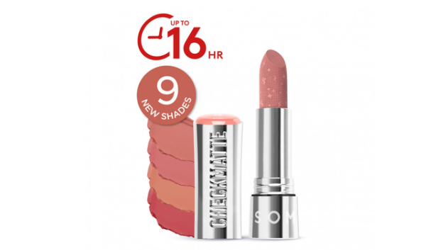 Merk lipstik yang tahan lama dan tidak luntur saat makan dan harganya. Foto adalah Checkmatte Transferproof Lipstick. Sumber: somethinc.com