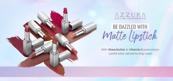 Merk lipstik yang tahan lama dan tidak luntur saat makan dan harganya. Foto adalah AZZURA Matte Lipstik. Sumber: Azzuracosmetic.com