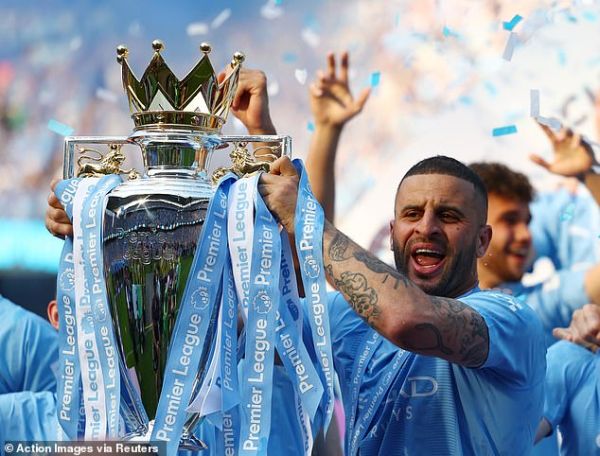 Walker has won six Premier League titles since joining Manchester City back in 2017