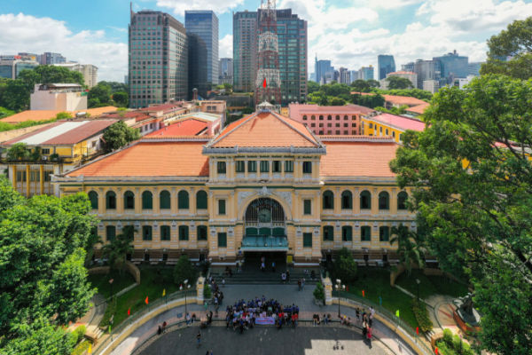 Saigon Central Post Office in downtown HCMC. Photo by Quynh Tran