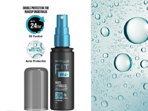 Setting spray yang tahan lama. Foto adalah Maybelline Fit Me Setting Spray. Sumber: maybelline.co.id.