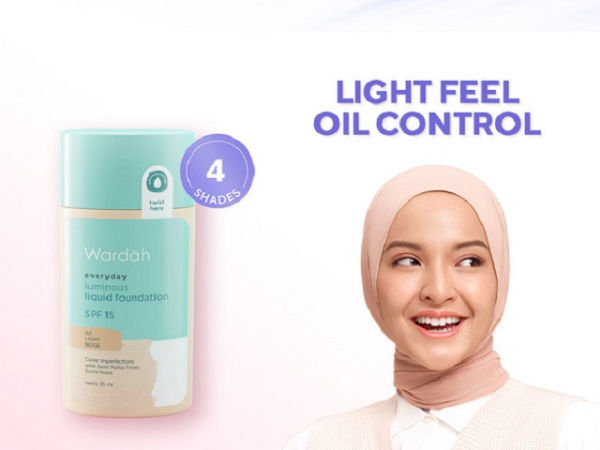 Alas bedak untuk remaja. Foto adalah Wardah Everyday Luminous Liquid Foundation. Sumber: tokopedia.com/wardah-official.