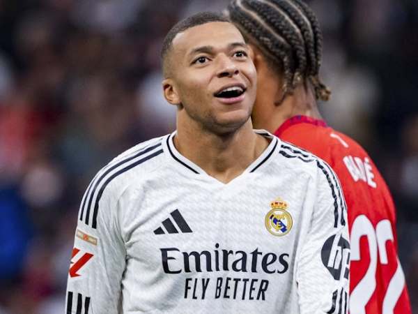 Real Madrid's Kylian Mbappe on December 22, 2024