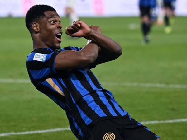 Denzel Dumfries of Inter Milan on January 2, 2025