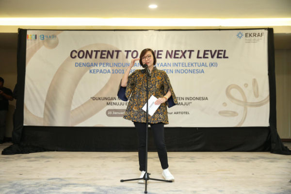 Wakil Menteri Ekonomi Kreatif Irene Umar dalam program Content to The Next Level. Foto: Dok. Istimewa