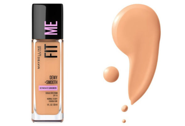 Rekomendasi alas bedak untuk kulit kering. Foto adalah Maybelline Fit Me Dewy + Smooth Foundation SPF 18. sumber: www.maybelline.com