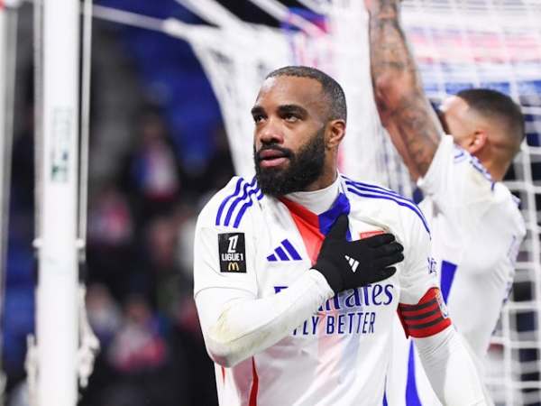 Lyon's Alexandre Lacazette on January 4, 2025