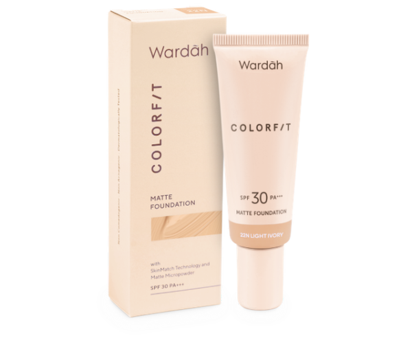 Foundation yang tahan lama dan glowing murah. Foto adalah Wardah Colorft Matte Foundation. Sumber: www.wardahbeauty.com