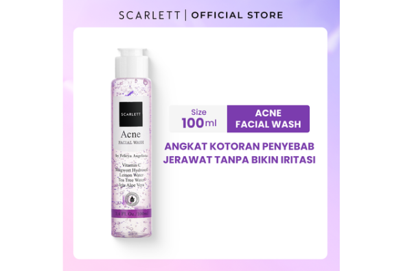 Scarlett Whitening Acne Care Facial Wash. Sumber: scarlettwhitening.com